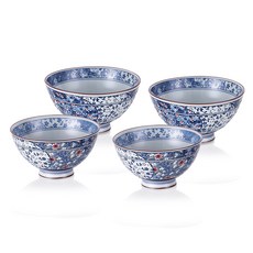 艾琳朵 3D 飯碗大碗 4件組, 飯碗 2P + 大碗2號 2P, 祥瑞, 1套