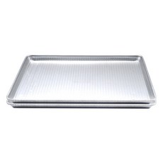 윌리브 알루미늄 직사각 쟁반 엠보싱형, 실버, 2개