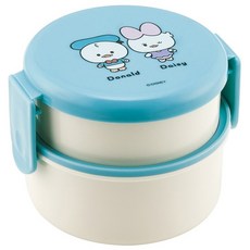 Skater ONWR1AG 攜帶式雙層容器 500ml + 叉子組, 黛西, 1套