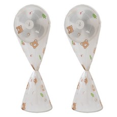 언헤브 귀여운 선풍기 보관 커버 2p, B 곰