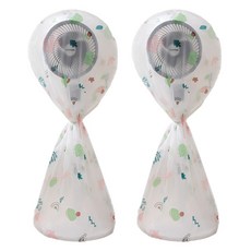 unheve 可愛電風扇收納罩 2入, C 幻想