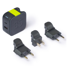 InfinityLab GaN PD3.0 65W Type-C 2孔多功能快速充電器, 1個, 黑色