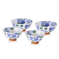 아이린도 3D 공기 대접 4p 세트, 산쇼쿠하나, 1세트, 공기 2P + 대접2호 2P