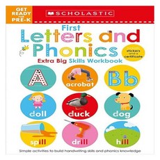 First Letters and Phonics Get Ready for Pre-K Workbook, 스콜라스틱