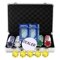 Dassa Mall 色碼 5 種 x 40p + J 皇家卡 2p + 莊家籌碼 + 骰子 5p 套裝, 黃色(骰子)