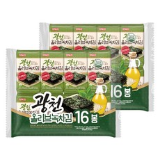 廣川橄欖綠茶海苔 16入, 64g, 2袋
