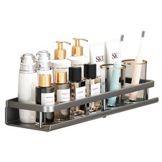 壁掛式浴室收納架, 1個, 單一顏色