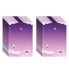 SECOND MANSION A5 6孔活頁補充內頁 Moonlight 月光之夜, 1入, 2個