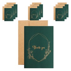 Maket Gamseong 簡約歐式風格卡片, 10個, 綠色 謝謝