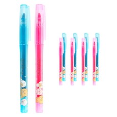 KAKAO FRIENDS Little 螢光筆 2色 x 5入組, 藍色, 粉紅色, 1套