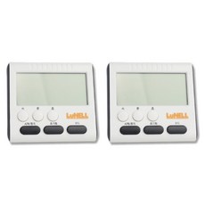 22種用途多功能數位料理計時器 韓文版, 白色, 2個