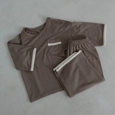 피카부 아동용 카페 학생 내복 상하의 세트