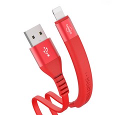 커네틱 스마트 스탠드 고속충전 케이블 아이폰용 8핀, 레드, 1개, 120cm