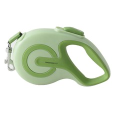 DING DONG PET 寵物用品 One-touch 反光自動伸縮牽繩, 綠色, 1個