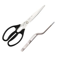 ZEUS Kitchenware 廚房剪刀 + L型鑷子夾套組, 混色, 1套