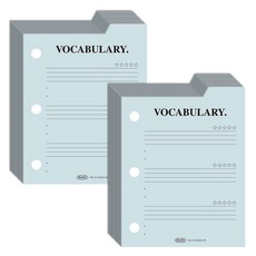 플레픽 프리스타일 미니 3공 인덱스패드 내지 단어장, 2개