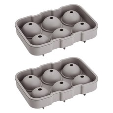 WAGENSTEIGER 鉑金矽膠製冰盒 6格 2款組, 1套, 淺色, 淺色