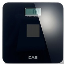 CAS無電池太陽能數字秤 HE-S2, 黑色的, 顏色:黑色, 1個