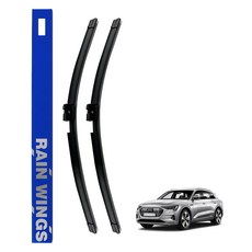 RAIN WINGS 原廠相容型B型扁平雨刷前擋組 奧迪 e-tron 50 / 55 Quattro Sportback 2020年~至今, e-tron (B型)