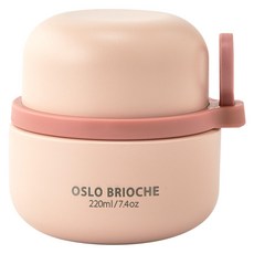 OSLO 316不鏽鋼Brioche保溫便當食物罐, 粉紅色, 220ml, 1個