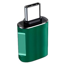 헨센 USB to C타입 컬러풀 변환젠더, 니켈그린, 1개, 3cm