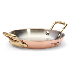 de Buyer 畢耶 Inocuivre系列黃銅柄雙耳平底鍋, 12cm, 1個