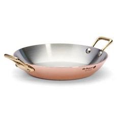 de Buyer 畢耶 Inocuivre系列黃銅柄雙耳平底鍋, 20cm, 1個