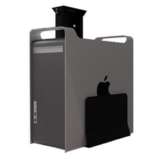 위니즈 데스크탑 받침대 높이조절형 PC홀더, 블랙, 1개