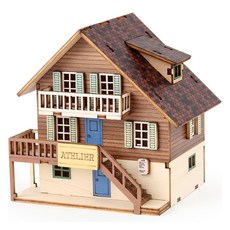 YoungModeler 英工房 DIY 木製模型組裝套件 迷你工作室 YM595, 1個