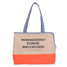 MONCHOUCHOU 寵物布魯克林工作室包, 1個, 米色