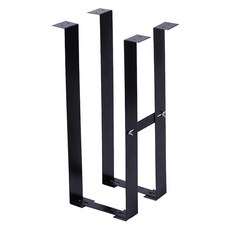 위니즈 데스크탑 받침대 고정형 PC홀더, 블랙, 1개