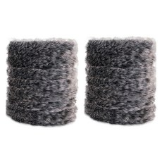 알로데 믹스컬러 보들한 모루 공예 철사 2m 2p 세트, 04 실버그레이, 1세트