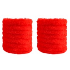 allode 柔軟毛根工藝用毛絨鐵絲 2m 2入組, 12 鮮豔紅, 1套