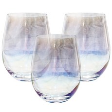 KALDIN 居家咖啡館 極光全像玻璃杯 基本款 580ml, 3個