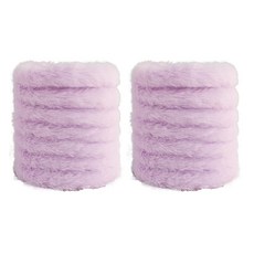 Allode 柔軟毛根工藝毛絨鐵絲 2m 2入組, 07 淺紫色, 1套