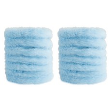 Allode 柔軟毛根工藝毛絨鐵絲 2m 2入組, 04 天空藍, 1套