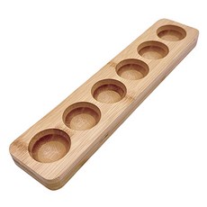 American Road 堅固原木雞蛋托盤 竹製 6格 RK2126, 1個, 混合顏色