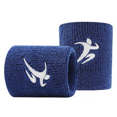 時尚運動護腕, 藍色, 2個