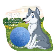 Saboo 台灣公司貨 泡沫沐浴球 WOLF'S WHIMSICAL WHIRPOOL 狼的異想天開漩渦, 1顆, 100g