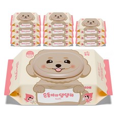 순둥이 와 댕댕이 반려동물 베이직 중성 물티슈, 80개입, 12개