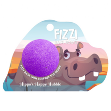 Saboo 泡沫沐浴球 HIPPO'S HAPPY HUBBLE 快樂的河馬哈伯 內附驚喜小公仔, 1顆, 100g