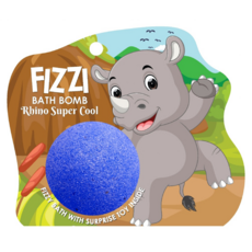 Saboo 泡沫沐浴球 RHINO SUPER COOL 超酷犀牛 (內附驚喜小公仔), 1顆, 100g
