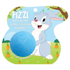 Saboo 泡沫沐浴球 RABBIT'S RADIANT RAINBOW 兔子的光芒四射彩虹, 1顆, 100g