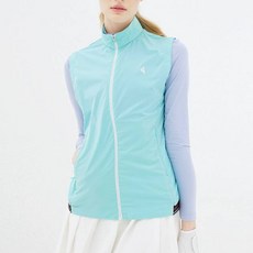 김영주 여성용 골프웨어 봄 여름 가을 카라 스판 경량 바람막이 집업 스포츠 방수 방풍 조끼