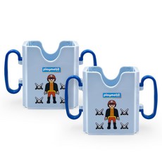 Playmobil 幼兒用牛奶豆奶杯架 海盜, 藍色, 2個