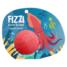 Saboo 台灣公司貨 泡沫沐浴球 SQUID SIZZLE 魷魚滋滋聲, 1顆, 100g