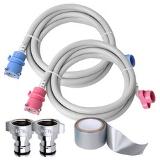 YNET 洗衣機冷熱水管全套組合 5m, 單一顏色, 1套