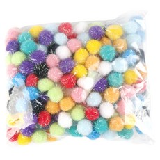 Uniart 亮粉毛球 25mm, 1個, 混合色