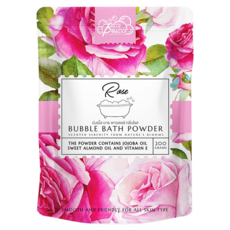 Saboo 台灣公司貨 泡沫沐浴粉 ROSE 玫瑰, 200g, 1包
