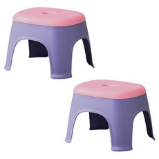 Block Mart 配色浴室椅 2入, 紫色
